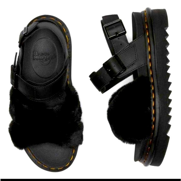 Dr. Martens Voss Fluffy Sandals Womens Size 8 - Picture 6 of 6